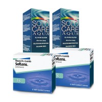Soflens 38 (Cx 6) x2 + Solo Care 360ml x2